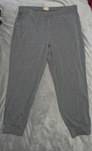 LL Bean Lounge Pants XXL Dark Gray Mens 95% Organic Cotton Sleep Pants - VGC - Picture 1 of 3