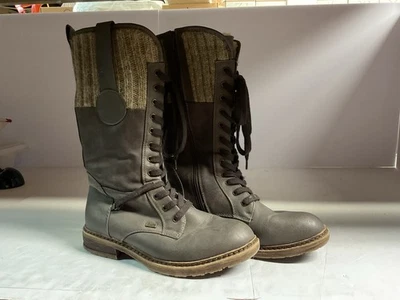 Womens SZ 40 US 9.5 Riekers Boots Wool Upper Sherpa Lined - Image 1 of 4