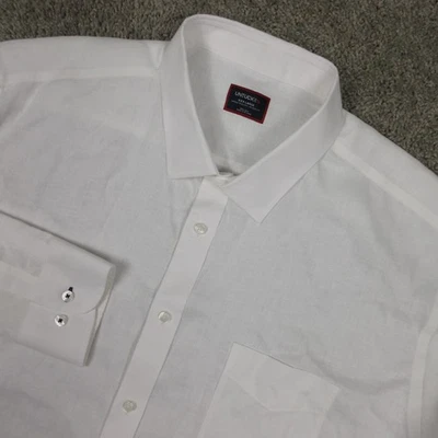 Untuckit Shirt Mens 3XL White Solid 100% Linen Lightweight Casual Button Up EUC - Image 1 of 4