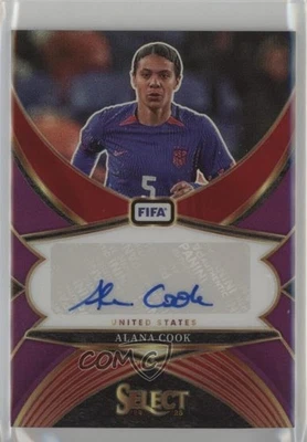 2024-25 Panini Select FIFA Signatures Purple Prizm /49 Alana Cook #SS-AC Auto - Image 1 of 2