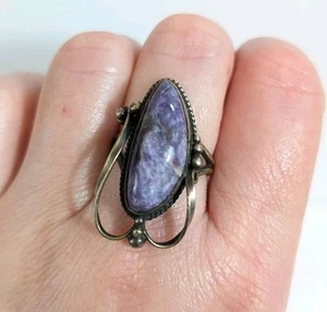Charoit Ring Größe 7,5 lila Edelstein - Bild 1 von 10