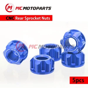 CNC SPOKE6 Rear Sprocket Nuts M12 For Adventurer 900 1996-2001 - Picture 1 of 1
