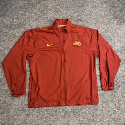 Nike Iowa State Cyclones Jacket Mens XL Red Softshell Coat Fullzip - Image 1 of 4