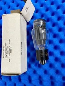 1 tubo de vacío RCA JAN 6AS7G / Top O Halo Getter / 1961 militar / FUERTE - Imagen 1 de 6