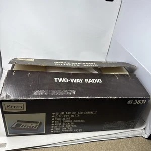 Vintage Sears Road Talker 40 Citizens Band Two-Way Radio W Mic 613831 In Box - Zdjęcie 1 z 24