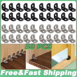 50PCS L Staffa Angolare Acciaio Inox 90 Gradi Angolo Retto con Viti - Foto 1 di 17