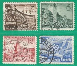 Germany Reich 1940 year , used stamps Mi # 739-742 Architecture - Picture 1 of 1