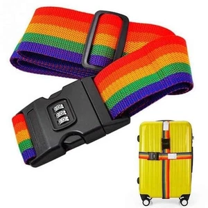Luggage Strap Safety Travel Suitcase Belt Baggage Straps With Lock - Picture 1 of 7