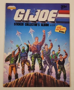 1986 G.I. JOE Diamond Panini NICE UNUSED STICKER CARD ALBUM + TOP SECRET DECODER - Picture 1 of 5