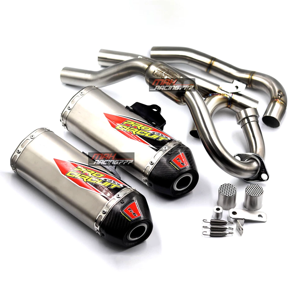 FULL SYSTEM DUAL EXHAUST FOR HONDA CRF300L RALLY 2020-2024 - Image 1 of 4