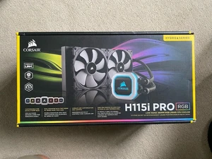 Corsair H115i Pro RGB AIO Water Cooler 280mm Boxed - Picture 1 of 2