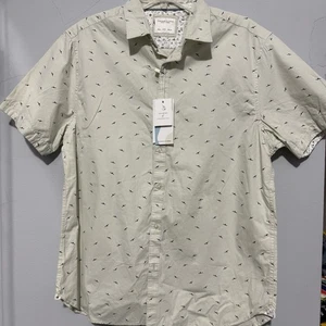 Camisa Denim & Flower Ricky Singh Para Hombre Manga Corta Abotonada L - Imagen 1 de 5