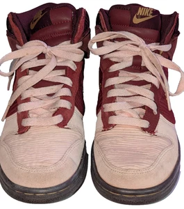 Nike Dunk High Youth GS 316604-671 Gr. 5,5Y Used Pink Corduroy/ Deep Burgundy - Bild 1 von 17
