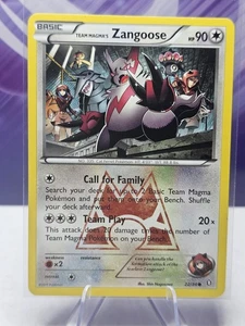 Team Magma's Zangoose 22/34 Doble Crisis Regular - Imagen 1 de 2