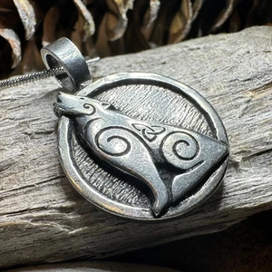 Collana in peltro lupo celtico - Foto 1 di 8