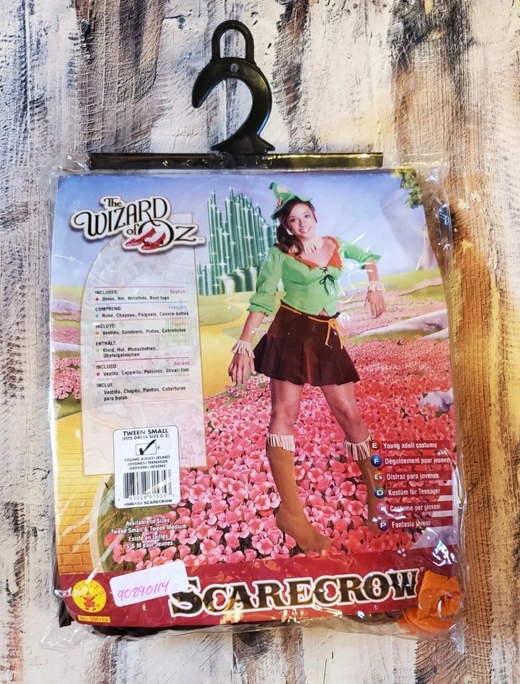 Rubies Scarecrow Wizard of OZ Halloween Costume Cosplay Sz Tween Small Dress 0-2 - Image 1 of 4