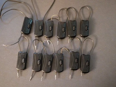 Lote de 12 Alpha Retail Security 1 Alarme Coaxial CableLok RF EAS Lanyard Wrap - Imagem 1 de 2