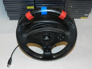 Thrustmaster T80 PlayStation PS3 PS4 Racing Steering Wheel Only Wired Tested - Picture 1 of 3