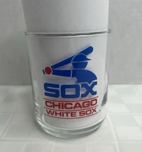 Vintage Chicago White Sox Glas Tasse Comiskey Park 80er Bubble im Glas siehe Fotos D1 - Bild 1 von 8