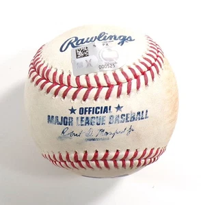 9-16-24 D-Backs @ Rockies Game Used Baseball Eugenio Suarez/Luis Peralta COA - Picture 1 of 3