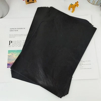  100 Pcs Thermal Transfer Paper Black Drawing Painting Carbon Coated Graphite - Image 1 of 4