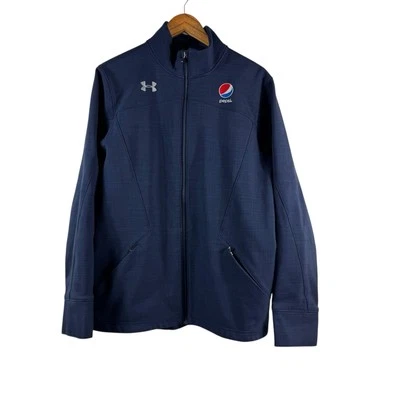 Under Armour Coldgear 百事可乐夹克中号软壳宽松版型红外线全拉链 — 第 1/4 张图片