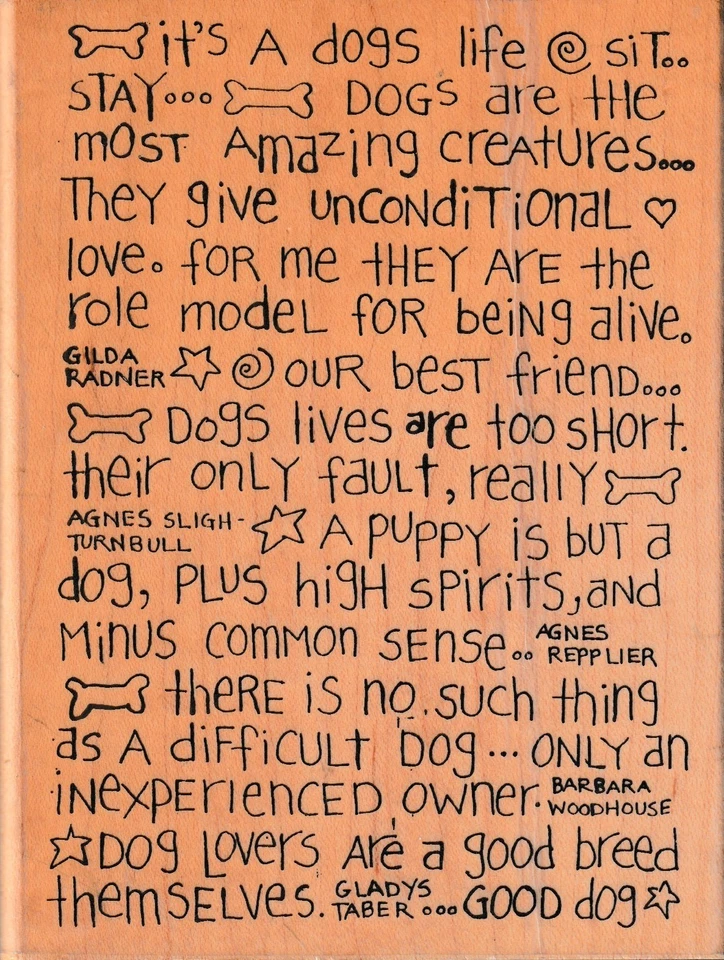 Sello de goma montado en la vida de Paula Best It's a Dogs 9733-a Foto 1 de 1