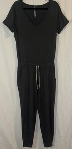 Vuori Jumpsuit Kurzarm Large anthrazit grau weich Jogger Strampler leicht - Bild 1 von 13