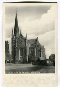 Postal Bad Godesberg, Mehlem, iglesia parroquial alrededor de 1955 - Imagen 1 de 2
