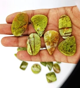 Green opal Cabochon Loose Gemstones Handmade Opal  Wholesale Lot 72435 - Picture 1 of 7