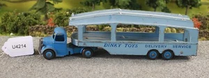 Dinky Toys 582 Blue Pullmore Car Transporter Poor-fair FNQHotwheels U4214 - Picture 1 of 13