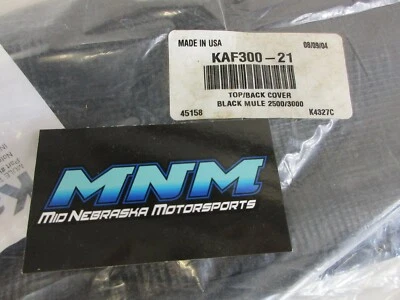 Kawasaki Mule 2500/3000 tela negra resistente a la intemperie techo blando/techo trasero KAF300-21 Foto 1 de 4