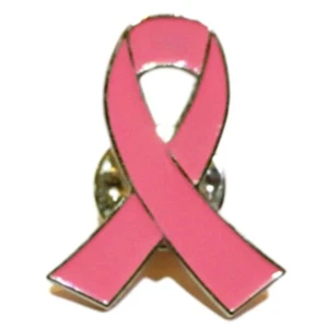 Breast Cancer Awareness Lapel Pin Breast Cancer Pink Ribbon Brooches - Picture 1 of 8