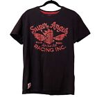 Superdry Motor Oil Classis Re-Issue Super Angels Graphic T-Shirt Men Large Black
