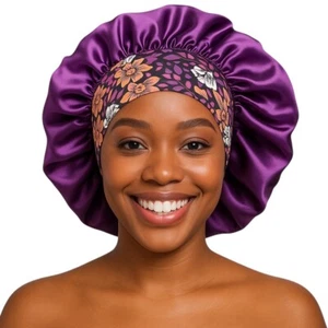 Wide Elastic Band Breathable Lightweight Single Layered Bonnet Caps - Picture 1 of 17