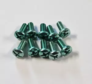 JUEGO DE 10 TORNILLOS DE TIERRA VERDES 8/32 ROSCA PARA BARRAS TRANSVERSALES NUEVOS 22704JB - Imagen 1 de 4