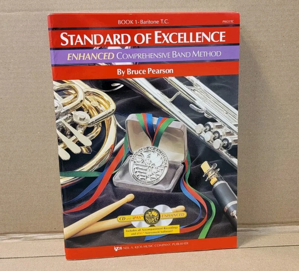 Baritone T.C. Treble Clef - Standard Of Excellence Book 1 Band Method Music New  - Image 1 of 1