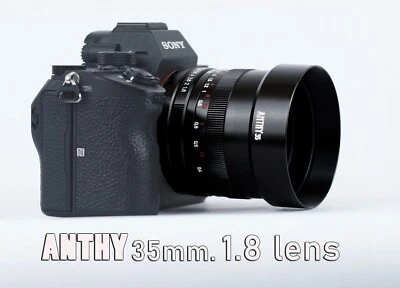 Anthy35 35mm F1.8 Manual Wide Angle Minimal Distortion Lens for Sony E mount - Image 1 of 4