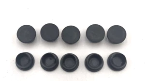 Lot de 10 capuchons en plastique pour trou diamètre 12 mm noir - Imagen 1 de 1
