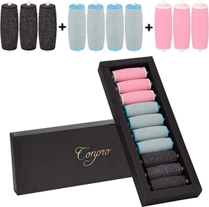 Conpro [10 Pezzi] Pedicure Elettrico Ricambi Compatibile Con Scholl Velvet Smoot