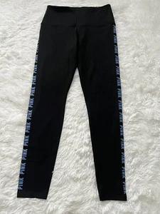 Victoria's Secret Pink Cotton High Waist Full Length Legging Schwarz Größe: M - Bild 1 von 7