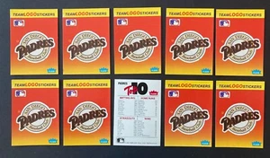 SAN DIEGO PADRES 1991 Fleer Team Logo Sticker - 10 Count Lot - #W051823N - Picture 1 of 1