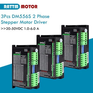 3Pcs DM556S CNC Digital Stepper Motor Driver 1-6A 20-50V DC For Nema 17-24 Motor - Picture 1 of 12