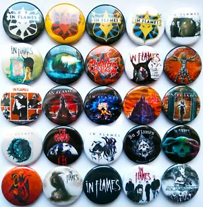 IN FLAMES Button Badges Pins Jester Race Whoracle Colony Jotun Clayman Lot of 25 - Imagen 1 de 1