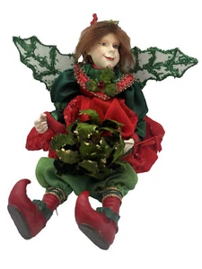 Weihnachten Pixie Fee Regal Sitter Puppe Elfe Mythical Magic Fantasy Flügel - Bild 1 von 19