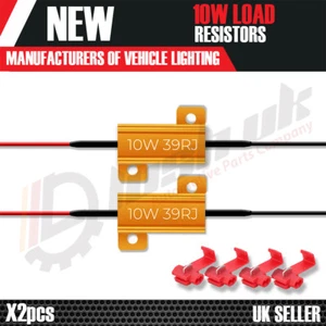 2x Resistencias 10W Intermitentes Señal de Giro Luces Antiniebla + Cerraduras Scotch Indicadores Freno - Imagen 1 de 7