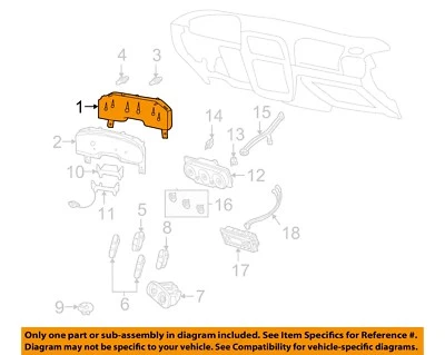 Medidor de velocímetro usado se adapta a: Ford Explorer Cluster 2005 4 puertas exc. Sport Trac MPH Foto 1 de 4