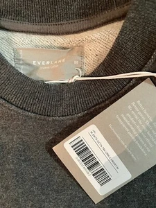 Men’s Re Track Crewneck Sweatshirt Gray Sz M - Picture 1 of 2