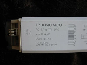 Lámparas TRIDONIC Digital Lastre PC 1/40 TCL PRO 1 x 40 W 240 V No Regulables Reino Unido #DS2 - Imagen 1 de 3
