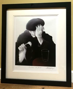 Mackenzie Thorpe MY DEAR OLD FRIEND Framed Mounted Print Limited Edition + COA - Afbeelding 1 van 12